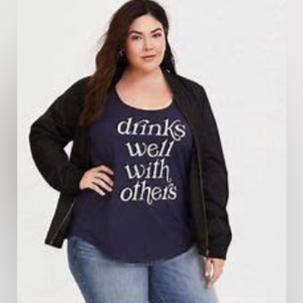 Torrid “Drink well with others” tank top